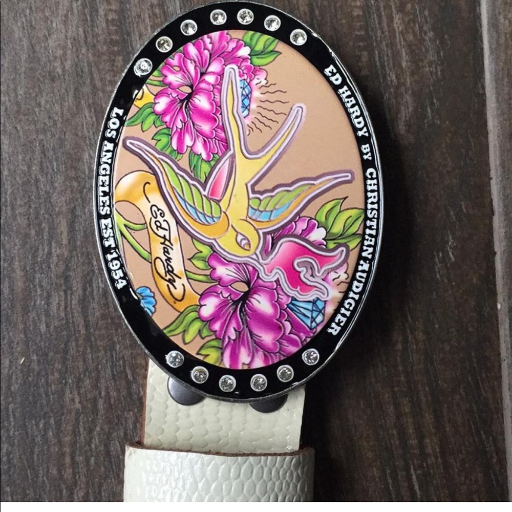 ED Hardy Belt 43”long from buckle to tip